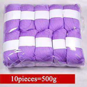 TEMU 고급 혼방 털실 10개 세트 - 스웨터, 아기 담요, 스카프 프로젝트에 적합한 부드러운 뜨개질 털실 10개 볼, 각 50그램, 다양한 색상 (베이지, 흰색, 빨간색)으로 제공