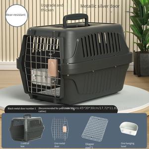 TEMU 1개 애완동물 항공 수하물 케이스 고양이 강아지 휴대용 야외 우주 캡슐 고양이 가방 강아지 케이지, 고양이 케이지 소형견 고양이 수하 항공 박스