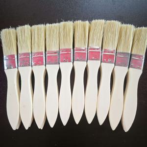 TEMU 재사용 가능한 합성 브러시 세트 - 페인팅, 염색, 바니쉬, 접착제 및 DIY 홈 수리 도구용, 호박 손잡이 1인치 플랫 헤드 다기능 20개입