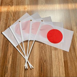 TEMU 일본 국기, 14x21cm/1팩 5개입, 일본 핸드헬드 깃발