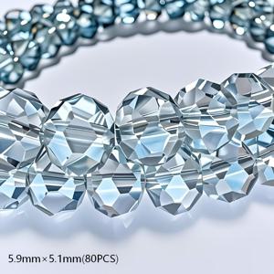 TEMU 오스트리아 경치가 뛰어난 라이트 블루-그레이 합성 크리스탈로 제작된 고급스러운 반짝이는 루스 비즈. 4/6/8mm 사이즈로 제공되며, 약 110/80/60개입으로, 팔찌, 수제 목걸이, 귀걸이 및 공예 추가에 적합합니다.