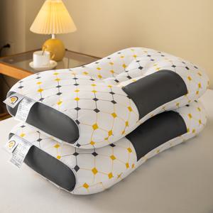 TEMU 커플용 부드럽고 편안한 목베개 2개 - 조절 가능한 인체공학적 목 지지대, 고품질 베개 코어, 탈착식 커버, 편안한 수면