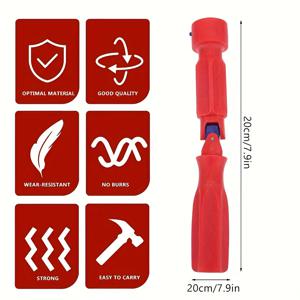 TEMU 전문가용 고강도 플라스틱 변기 시트 렌치 도구 - 범용 회전, 미끄럼 방지 그립, 기계식 작동, 10/13/17mm 너트 사이즈 호환, 휴대용 핸드헬드 렌치, 간편 설치, 전원 불필요