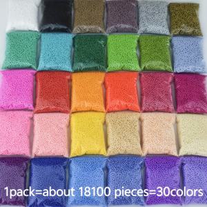 TEMU 18100개 30색 스타일 유리 씨드 비즈, 1.8mm 매력적인 체코산 씨드 비즈, 핸드메이드 주얼리 DIY용, 유니버셜 스타일 팔찌 목걸이 재료 장식용 구슬