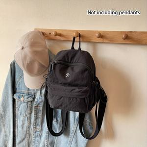 TEMU 여성용 스타일리시 백팩, 한국 버전, 가벼운 소형 더블 숄더백, 새로운 다용도 캐주얼 대학 스타일 책 가방, 여행용 핸드백