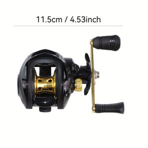 TEMU 밍우 신제품 바하마 블랙 골든 휠, 건 핸들 회전 리얼, 낚시줄 릴, 미끼용 릴, 범용 방염 해수 부식 방지 릴