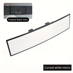 TEMU HD 광각 자동차 미러, 넓은 시야각, 곡선형 눈부심 방지 안전 주행 보조거울, 자동차, SUV, 트럭용 - 차량용 내부 액세서리