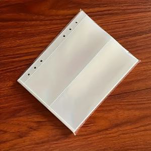 TEMU 30장 투명 플라스틱 A5 루스리프 리필 페이지 - 3홀 펀치 내구성 PP 소재, 사무용품, 명함 및 사진 앨범 정리용