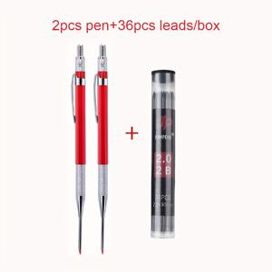 TEMU 목공용으로 설계된 새로운 혁신적인 메카닉 연필 3개 세트입니다. 2.0mm 연필심과 36개가 한 상자에 들어 있습니다. 각 연필은 길이 12cm이며, 교체 가능한 2B 연필심이 함께 제공됩니다. 목수 및 엔지니어에게 드로잉에 이상적입니다.