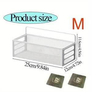 TEMU 욕실용 스토리지 랙 1개 - 주철 메쉬 벽걸이 선반 - 무드릴 벽선반 - 화장지 홀더 - 화장품 및 세면도구 정리 - 욕실용품 - 욕실 액세서리 - 홈 데코, 선반