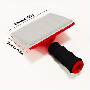 TEMU MYS 전문가용 라텍스 페인트 이지브러시와 연장봉 - 조절 가능한 다기능 코너 도구, 빨간색 플라스틱 섬유 솔 & 사용자에게 적합한 손잡이로 정밀한 Trimming, 벽과 천장의 모서리, DIY 및 전문가 화가를 위해 확장 막대기 호환 (DIY와