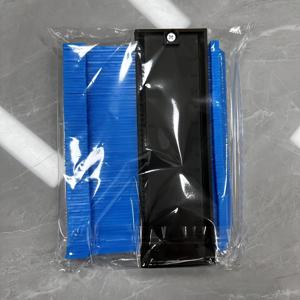 TEMU 윤곽 게이지 1개, 정밀 측정을 위한 조절식 복사 공구, 바닥재, 목공, 타일, 목공업용 불규칙한 모양 복제 자