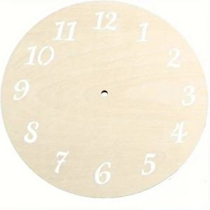 TEMU 2D 평면 목재 DIY 빈 벽시계 페이스, 레이저 커팅 숫자, 둥근 홈 데코, 공예 및 개인화에 적합, 빈 벽시계 | 디자인 | 레이저 커팅 숫자, 벽시계 장식