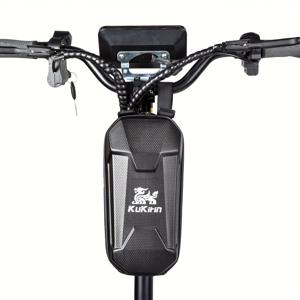 TEMU 쿠키린 전기 스쿠터 프론트 포켓 3L 고급형 자전거 핸들바 수납백, 대용량, 세련된 디자인, 튼튼하고 내구성 있는 하드쉘 구조, 휴대용 수납백, 전기 스쿠터, 자전거, 밸런스 바이크 및 전기자전거에 적합