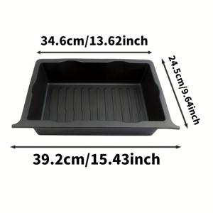 TEMU 차량 뒷좌석 하단 수납 정리함 (숨김 트레이 포함) - 차량용 좌석을 위한 강력한 수납 상자, 뒷좌석 공간 절약 설계, 세단, SUV 및 트럭에 적합 - 간편한 설치