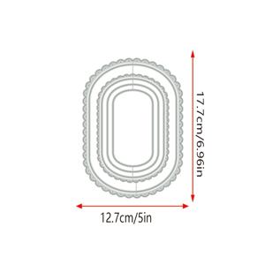 TEMU 1개 금속 절단 다이 캡슐 스크랩북 종이 공예 칼 몰드 블레이드 펀치 스텐실 다이