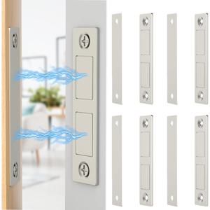 TEMU 8개 자석 도어 캐치, 캐비닛 도어 자석 캐치 헤비 듀티, 자석 도어 클로저, 나사식 자석 옷장 도어 캐치, 더블 서랍 자석 옷장 캐비닛 잠금용