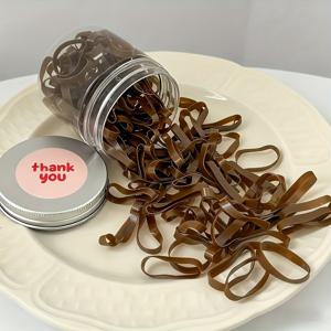 TEMU 120개입 일회용 머리끈, 내구성 좋은 여성용 헤어 고무줄, 포니테일 홀더, 소형 헤어밴드, 헤어 액세서리