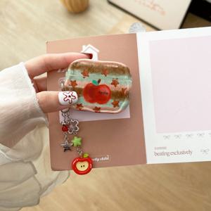 TEMU 애플 오일 페인팅 레드 색상은 Airpods 1/2 헤드폰 케이스, Airpods 3/Pro3 헤드폰 보호 케이스에 적합하며, Airpods Pro/Pro2를 위한 새로운 개인 맞춤 디자인입니다.