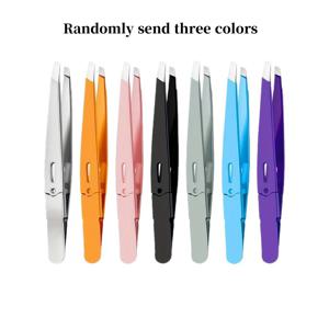 TEMU 눈썹, 눈가, 얼굴 털 제거용 전문가용 스테인리스 스틸 족집게 3종 세트 - 날카로운 팁과 미끄럼 방지 그립이 있는 강력한 경사형 미용 도구 - 남녀 공용 그루밍 키트 (수염, 통증 없는 제모, 눈썹 트리머)