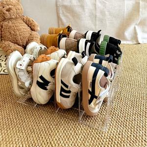 TEMU 투명 플라스틱 신발 정리대 2개 세트 - 공간 절약형 다층 독립형 신발장, 조립 불필요, 현관, 옷장 및 가정 정리에 적합한 내구성 있는 투명 수납 선반, 선반 칸막이 특징