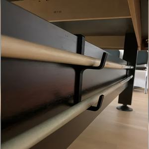 TEMU 빌리어드 큐 홀더 2개, 빌리어드 테이블 아래 설치 가능! 13mm 두께 보드에 적합