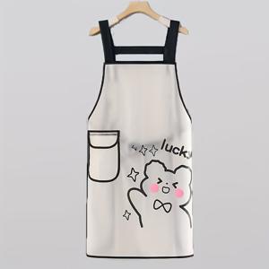 TEMU 1개, 신제품 고품질 TPU 앞치마, 주방 가정용 수영장 이발소 세척 불필요 앞치마, 의류 보호 앞치마