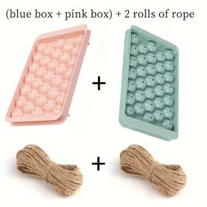 TEMU 4개/2개 세트 - 원형 볼 플라스틱 비누 몰드 키트, 비닐 뚜껑 몰드 상자 1개 + 끈 1롤 포함, 비누 레진 석고 공예에 적합 - 양초, 비누, 레진, 석고용 몰드, 재사용 가능한 내구성 좋은 플라스틱 비누 몰드 공예용