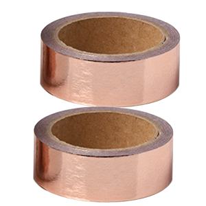 TEMU 단색 골드 포일 와시 테이프 스티커 재료 2롤, 단일 롤 폭 1.5cm, 길이 5미터, 스크랩북 다이어리 장식 재료 공예 선물 포장, 재료 장식 스티커, 다이어리 테이프, 창의적인 마스킹 테이프에 적합