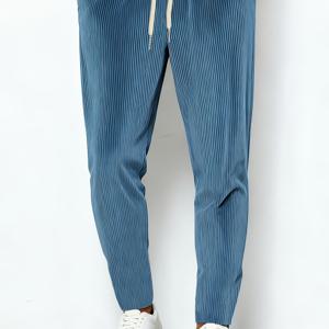 TEMU 지유 OBM 남성 가을/겨울 캐주얼 팬츠, 부드럽고 매끄러운 코듀로이 소재, 정장 매칭에 적합한 바지