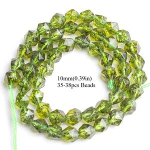 TEMU 천연 페리도트 원석 컷팅 비즈 - AAA 등급 진짜 페리도트, 주얼리 제작, DIY 팔찌, 목걸이, 귀걸이용 - 여성 선물, 생일, 특별한 날을 위한 화려한 스페이서 비즈