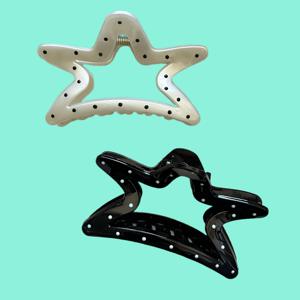 TEMU 여성을 위한 화이트 스타 할로우 헤어 클립은 매력적이고 세련되어 있으며, 목 뒤 모양을 묶는 헤어스타일에 이상적입니다. 이 해변 테마 헤어 액세서리는 , 사진 촬영에 완벽하며, 사랑스러운 선물로도 좋습니다.