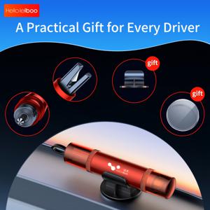 TEMU 2-in-1 비상 탈출 도구 | 안전 벨트 커터 및 유리 파손기 포함 차량 안전 해머, 범용, ABS 재질, HELLOLEIBOO