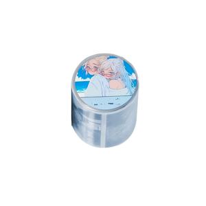 TEMU 1롤 2m 길이, 트와일라잇 시리즈 PET 소재 글리터 테이프 스티커, 일본 애니메이션 만화 스타일 테이프, 스크랩북 재료, 종이 오리기 책, 플래너, 컴퓨터, 및 다양한 스티커 장식용