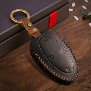 TEMU OYIKYI 키보우 커버 맞춤 제작 | Ioniq 6, Grandeur GN7, KONA, Santa Fe, Elantra 2022-2024 호환 | 5/7 버튼 스마트 리모컨 키 보호 케이스, 버클 커버 체인 포함, 간편한 설치, 인조 가죽