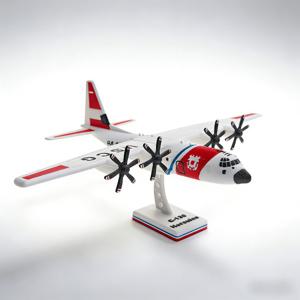 TEMU 디스플레이 스탠드가 있는 HC-130 항공 구조기 모형. 빨간색과 흰색 항공 복제품이 특징입니다. 이 정교한 데스크탑 장식은 가정 또는 사무실에서 사용하기에 완벽합니다.
