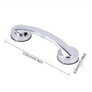 TEMU 1pc 무공해 접착식 난간 막대, 욕실 유리문 캐비닛 문 이동 핸들, 냉장고 문 집착컵 핸들, 화장실 덮개 핸들