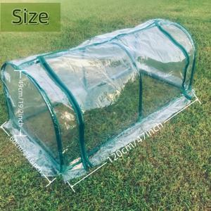 TEMU 1세트 미니 정원 온실 지퍼 개방형 - 투명/녹색 PE 커버 & 프레임, 2롤업 지퍼 문, 내구성 있는 금속 프레임, 실내/외부 사용 가능, 식물용 날씨 저항 디자인, 채소, 꽃, 허브, 식물용 온실, 야외 가드닝, 견고한 구조, 대형 야외 온실, 온실 커버, 온실 보호 식물 비 오리, 비닐 하우스, 야외 녹색 온실, 야외 겨울 방수