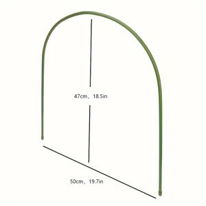 TEMU 5개 11mm 정원 기둥, 야채 온실, 곡선 튜브, 큰 창고 지지대, 가방 플라스틱 강철 튜브 정원 식물 지지대 스테이크 스탠드 DIY 화분 등반 식물 꽃 야채 덩굴 랙에 적합한 토지에 심은 식물을 지원하기 위한 것