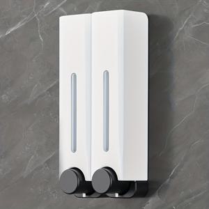 TEMU 호텔 욕실 및 주방에 적합한 벽걸이형 비누 디스펜서. 손세정기, 샤워 젤, 샴푸용으로 설계되었습니다. 호텔, 헬스장, 쇼핑몰, 학교 및 KTV에서 사용하기에 이상적이며 대용량을 제공하며 다양한 색상으로 제공됩니다.