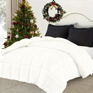 TEMU 1개 침구 이불 속통 - 코너 탭이 있는 퀼팅 이불 - 박스 스티치 다운 대체 이불