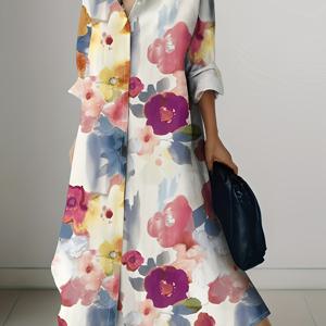 TEMU Directional - 바캉스 스타일 - 24248 - 314 긴팔 원피스 - YZH - FLL