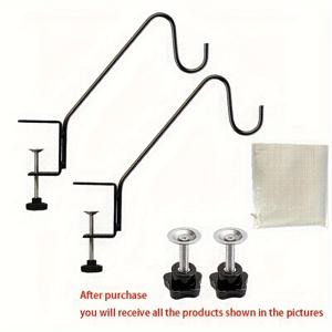 TEMU 벽걸이 식물 걸이 2개 (메탈), 행잉 플랜트 브래킷 포함, 새 모이통, 랜턴, 풍경, 화분, 축제, 장식, 스트링 라이트, 양초, 가로등 및 기타 실내외 장식용