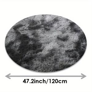 TEMU 1 울트라 소프트 라운드 플러시 매트 - 거실, 침실, 기숙사, 어린이집 홈 데코레이션용 - 미끄럼 방지 & 폭신한 가벼운 크리스마스, 할로윈, 부활절, 하누카, 추수감사절 장식 매트