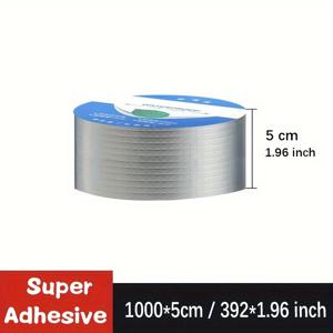 TEMU 10M/393인치 고강도 방수 부틸 테이프 롤 - 내열성, 지붕, 파이프 및 벽의 누수 방지 밀봉을 제공, 물 누수 방지에 이상적