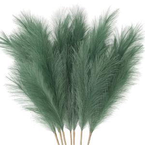 TEMU 장식용 팜파스 초원 장식용 꽃 8송이 - 높이 29.5인치, 팜파스 모양의 시뮬레이션 식물, 관리가 쉽고 화려한 인공 식물 - 거실 장식, 화병 채우기, 테이블 장식, 홈 웨딩 장식에 적합!