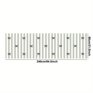 TEMU [ 캐시미어 + 점선 플라스틱 바닥] 부드럽고 푹신한 캐시미어를 특징으로 하며 무게는 1000G/M², 두께는 약 10mm입니다. 이 긴 직사각형 카펫는 침실 및 거실 사용에 적합하며 격자 스트라이프로 장식되어 있습니다.