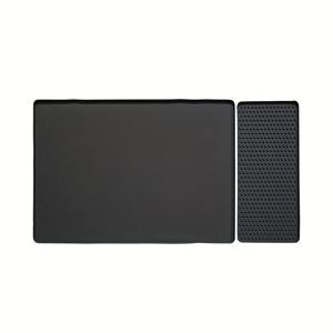 TEMU 대형 실리콘 미끄럼 방지 및 충격 방지 범용 보호 매트, 다기능 단열 배수 매트, 배수 트레이, 커피 컵 건조 매트, 내열성, 미끄럼 방지, 먼지 방지 보호 매트, 다기능 테이블 분리 트레이