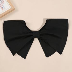 TEMU 여성용 스타일리시 이중 레이어 빅 리본 페이크 칼라 1개입. 셔츠, 탑, 드레스와 데이트, 쇼핑, 무대 공연에 적합합니다.