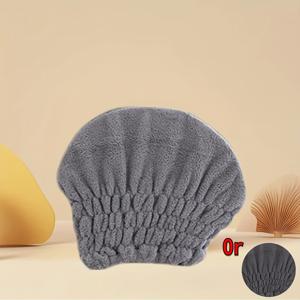 TEMU 산호초 헤어 드라이잉 캡 1개, 매우 부드럽고 흡수력이 뛰어난 속건성 타월 터번, 여성용 샤워 캡, 이상적인 욕실 액세서리